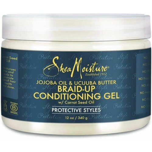 Shea Moisture, Jojoba Oil Ucuuba Butter Braid Up Conditioning, Увлажняющий гель с маслом жожоба, укубы и семян моркови, 12 унций