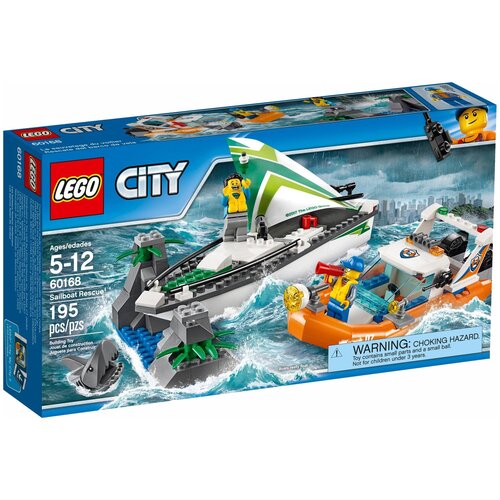 Конструктор LEGO City 60168 Операция по спасению парусной лодки, 195 дет. игрушка lego операция по спасению зверей