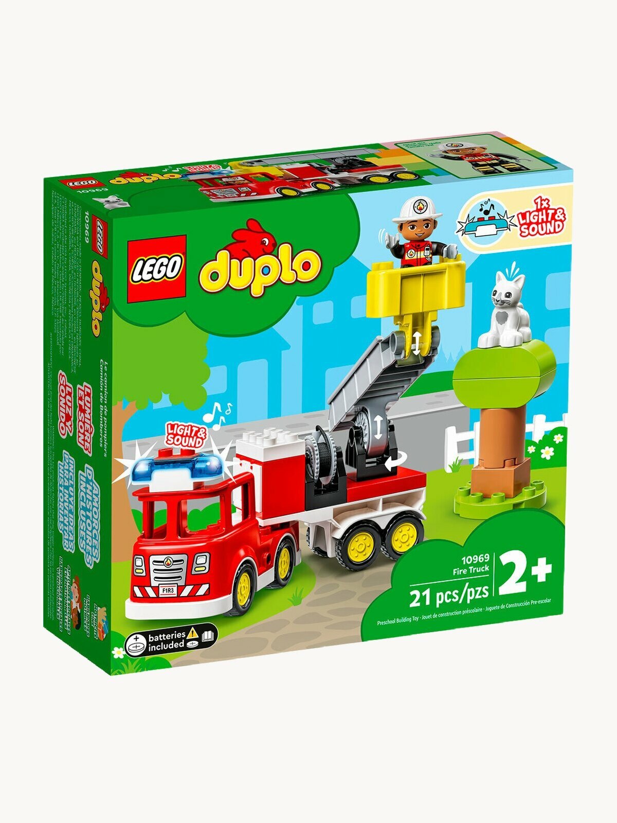 Конструктор LEGO DUPLO® 10969 Пожарная машина с мигалкой, 21 дет.