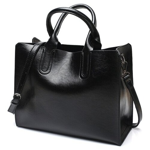 Женские кожаные сумки, женская винтажная сумка, повседневная женская сумка, высокое качество, женская сумка через плечо. Черная