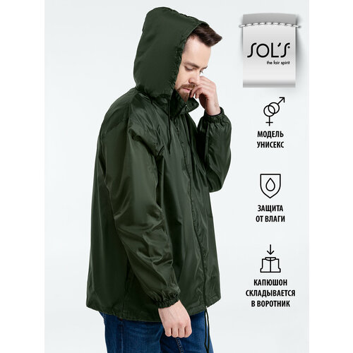 фото Ветровка sol's, размер 3xl, зеленый