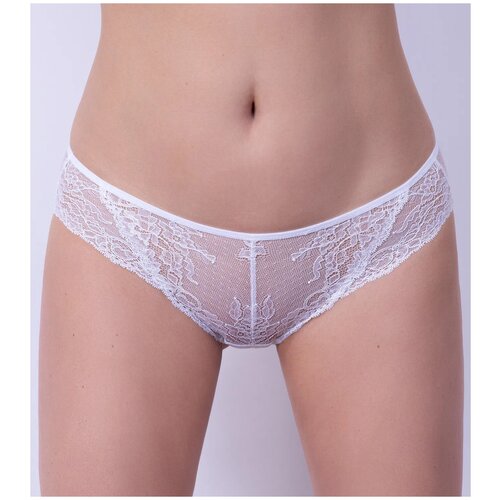 фото Milavitsa трусы слипы средней посадки classic elegant, размер 90, приглушенно-белый