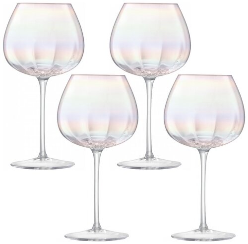 Набор бокалов LSA Pearl Red Wine Glass PE03, 460 мл, 4 шт., перламутровый