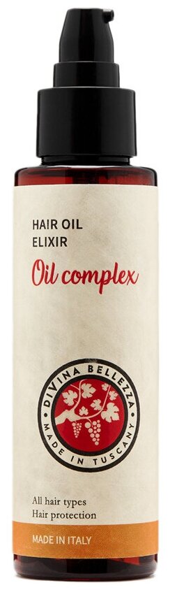 DiVina Bellezza Многофункциональное масло для волос Hair Oil Elixir, 100 мл