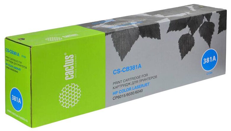 Cartridge toner Cactus CS-CB381AV cyan (21000p.) for HP CLJ CM6030/CM6040/CP6015