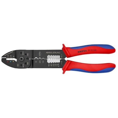 Клещи зажимные для опрессовки с черной лакировкой 240 мм Knipex, KN-9732240