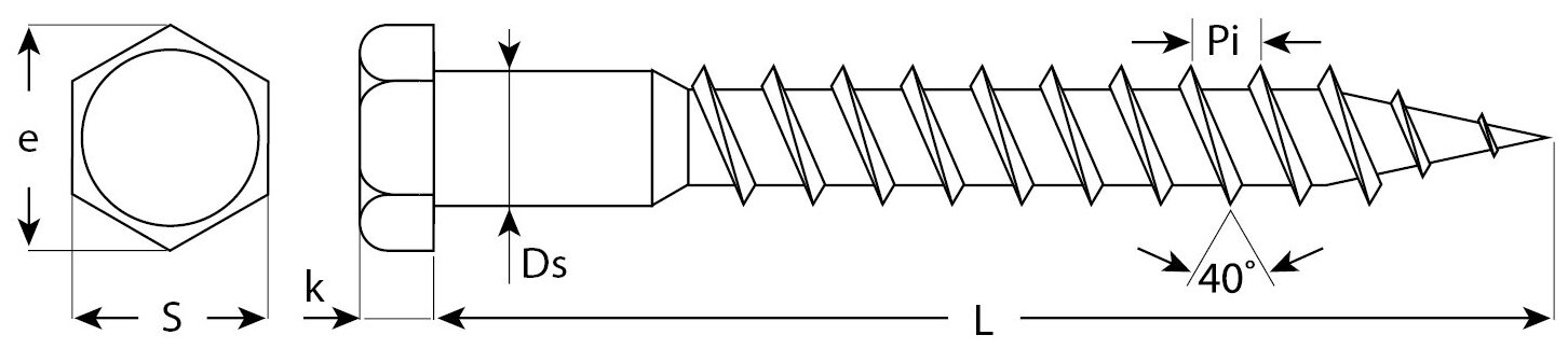 ЗУБР ШДШ, DIN 571, 120 х 10 мм, цинк, 20 шт, шуруп с шестигранной головкой (4-300451-10-120)
