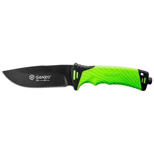 Нож фиксированный GANZO G8012 зеленый/черный нож ganzo g8012 с чехлом светло зеленый