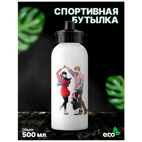 фото Спортивная бутылка для воды аниме семья шпиона rocket print