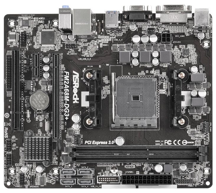 Материнская плата ASRock FM2A68M-DG3+