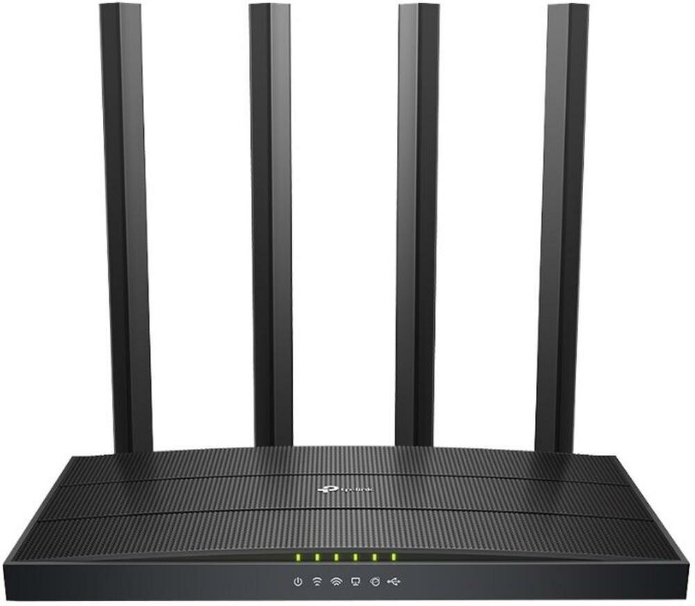 Беспроводной маршрутизатор TP-LINK Archer C6U, 802.11ac, 1167(300+867) Мбит/с, 2.4ГГц и 5ГГц, 4xLAN USB