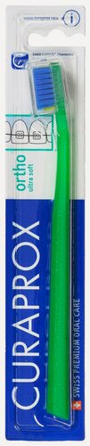 Изображение товара Ортодонтическая щетка для брекетов CURAPROX CS 5460 "ortho" с "углублением", салатовая