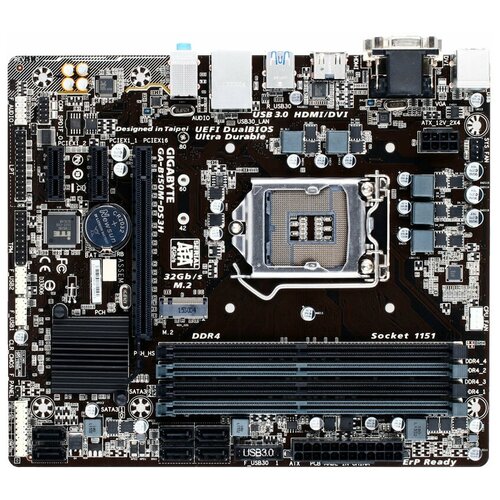 Материнская плата GIGABYTE GA-B150M-DS3H rev 10 Retail 560000₽