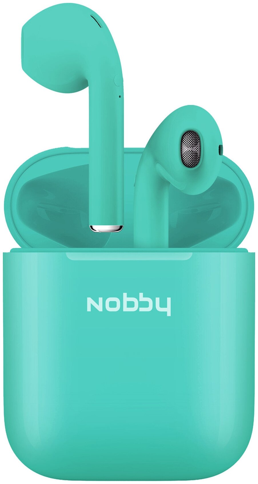 Беспроводные BLUETOOTH наушники Nobby Practic T-101, NBP-BH-42-47, пластик, мятный