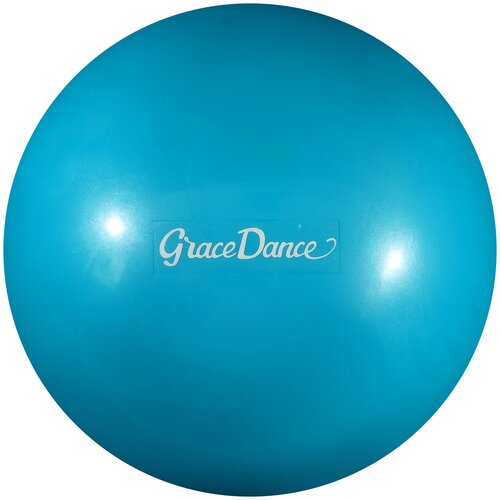 фото Мяч для художественной гимнастики grace dance 18,5 см, 400 гр, цвет голубой 9139604