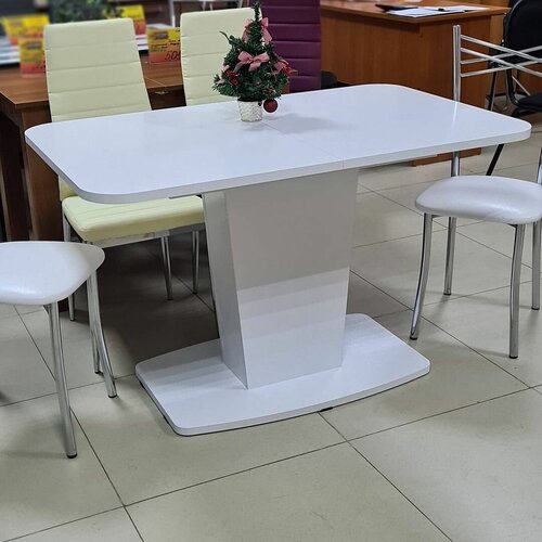 Обеденный стол раздвижной Киото-28 белый