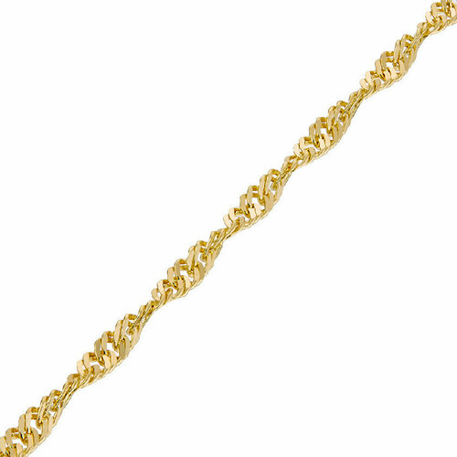 Цепь АДАМАС, желтое золото, 585 проба, длина 40 см, средний вес 3 г, золотой, желтый