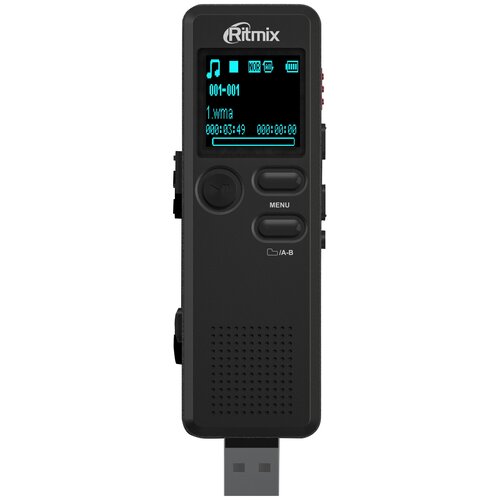 RITMIX Диктофон Ritmix RR-610 8Gb черный 299000₽