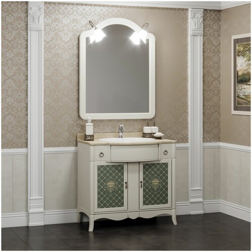 фото Мебель для ванной opadiris виктория 90 (тумба с раковиной + зеркало)