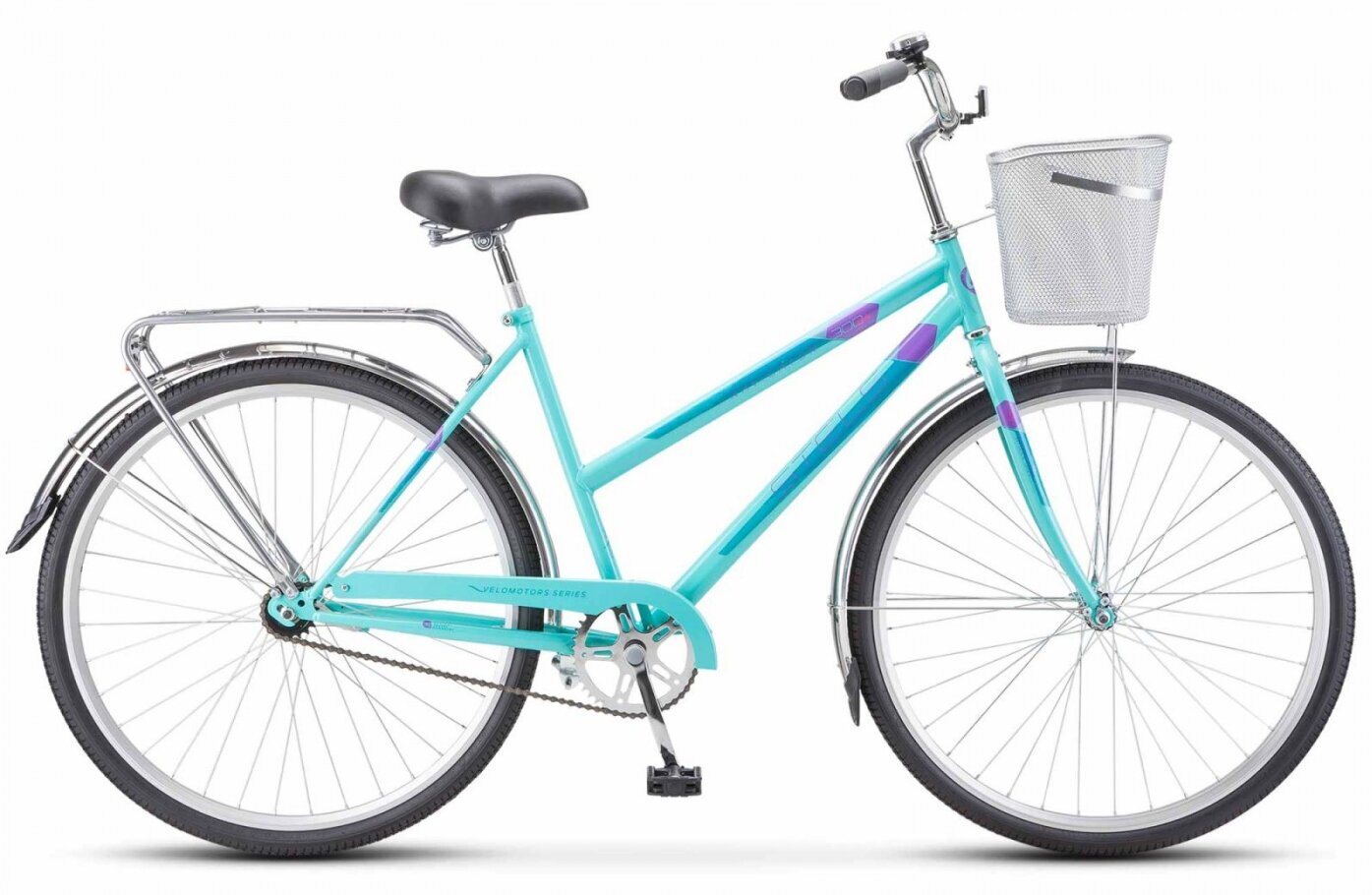 Велосипед STELS NAVIGATOR-300 Lady 28, колесо 28', рост 20', сезон 2023-2024, мятный, корз мет