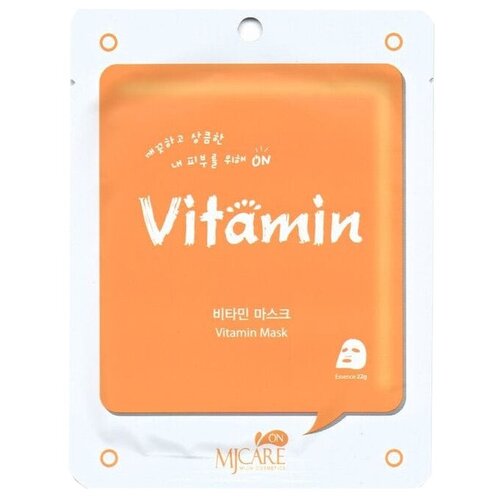 маска тканевая с облепихой mijin care vitamin mask 1 шт MIJIN Cosmetics тканевая маска Mj on Vitamin Mask с облепихой, 22 г