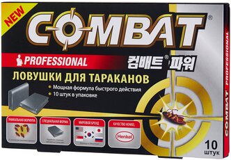 Ловушка Combat Professional от тараканов, 10 шт.