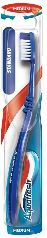 Aquafresh Зубная щетка Стандарт Средняя цвет в ассортименте 1 шт