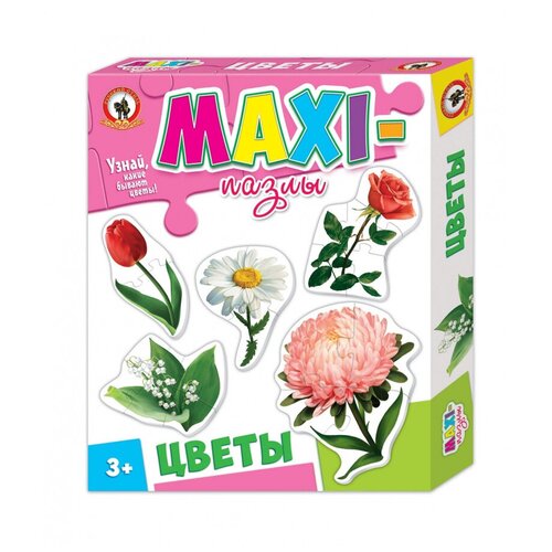 Набор пазлов Русский стиль Цветы (03534), 20 дет., картон, female  - купить