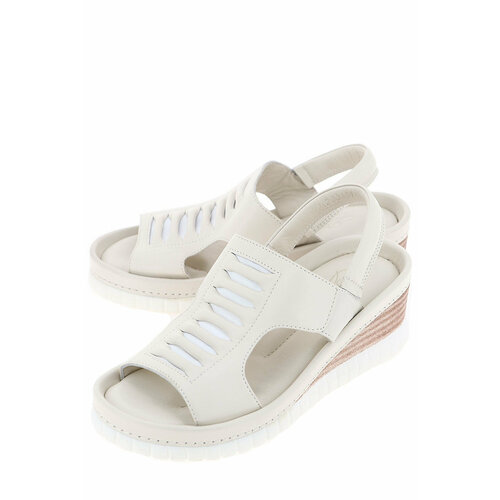 Босоножки  Estello, натуральная кожа, размер 40, белый