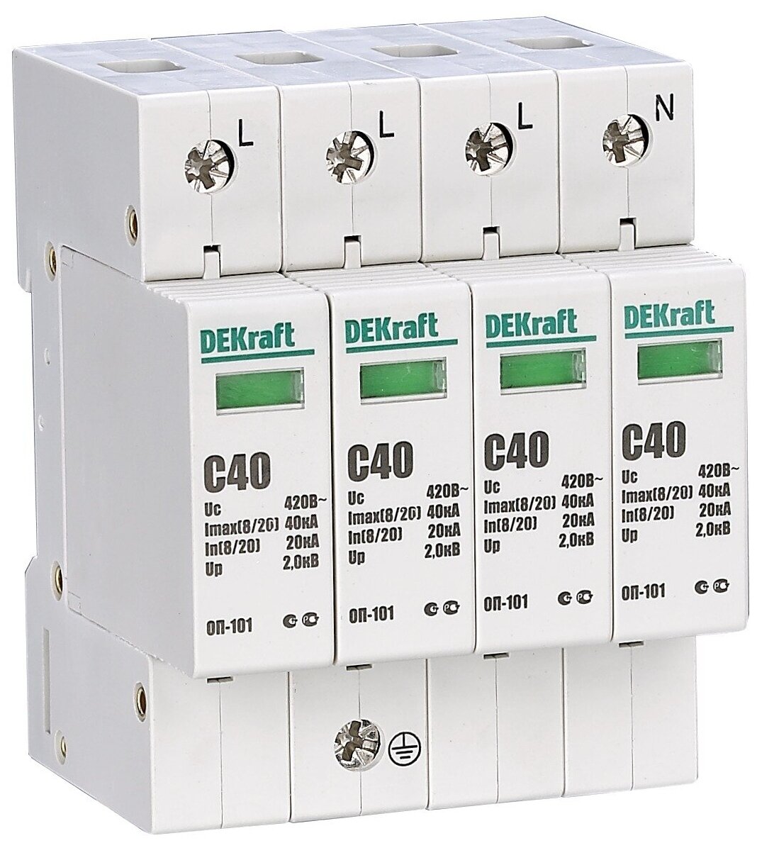   4P 40 C ( 2) 420 -101 DEKraft Schneider Electric, 18018DEK