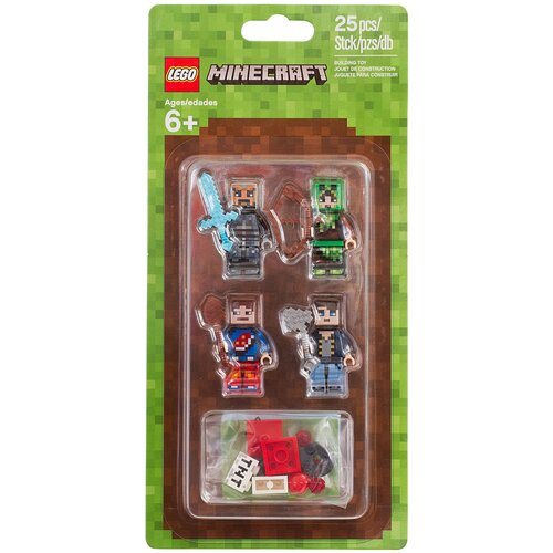 конструктор lego minecraft 21169 первое приключение Минифигурки LEGO Minecraft 853609 Набор минифигурок, 25 дет.