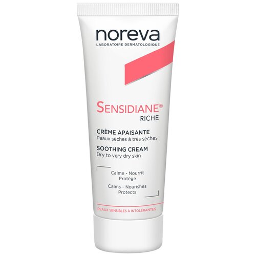 Noreva laboratories Sensidiane Riche Soothing Cream Крем для сухой и очень сухой кожи лица, 40 мл