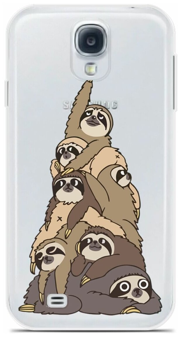 Силиконовый чехол на Samsung Galaxy S4 Елка / для Самсунг Галакси С4