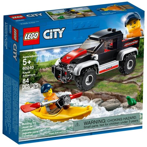 Конструктор LEGO City 60240 Сплав на байдарке, 84 дет.