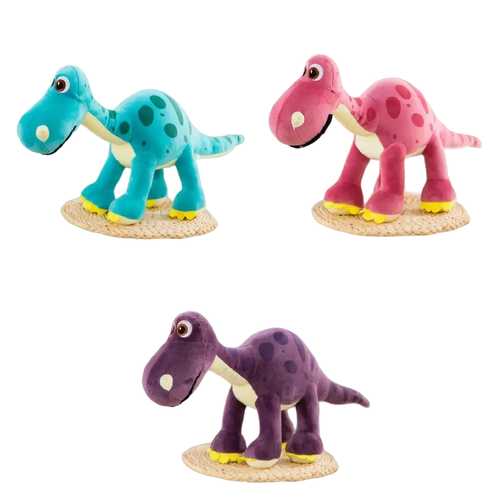 Мягкая игрушка для детей большой плюшевый реалистичный Динозавр апатозавр диплодок, длина 55 см, 3 цвета, YDI71585