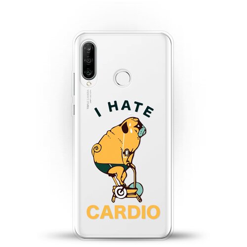 фото Силиконовый чехол не люблю кардио на huawei p30 lite andy & paul