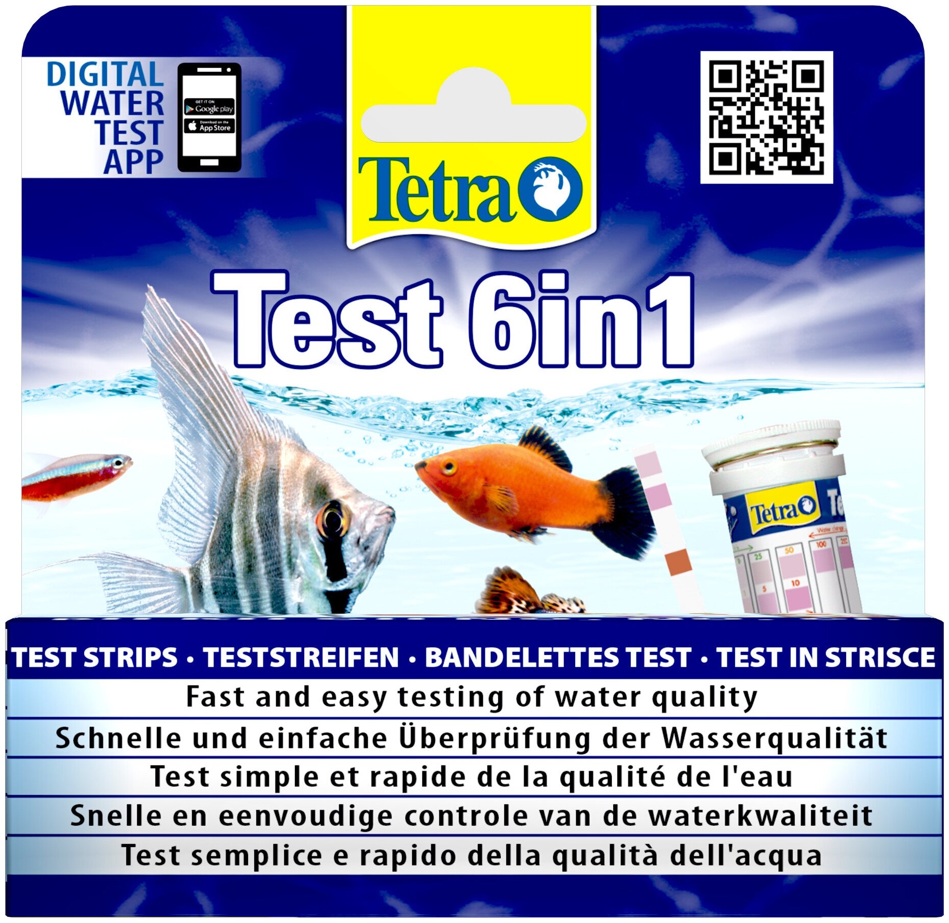 Тест для воды в аквариуме Tetra Test 6in1 (25 шт.)