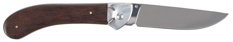 Нож складной Stinger , 105 мм (серебристый), рукоять - сталь/дерево