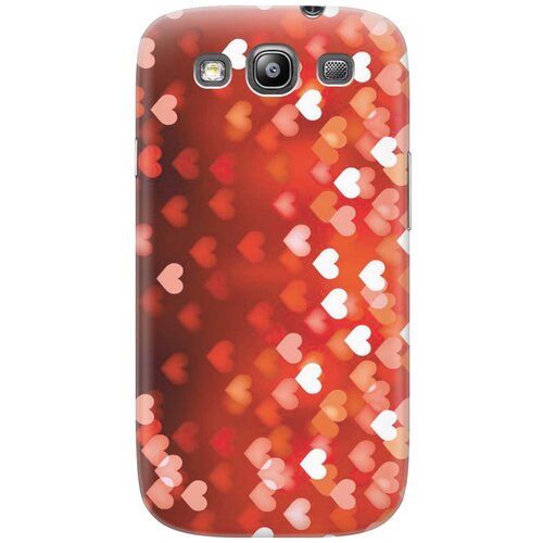 фото Cиликоновый чехол на samsung galaxy s3 / самсунг с3 с принтом "бокэ из красных сердечек" gosso