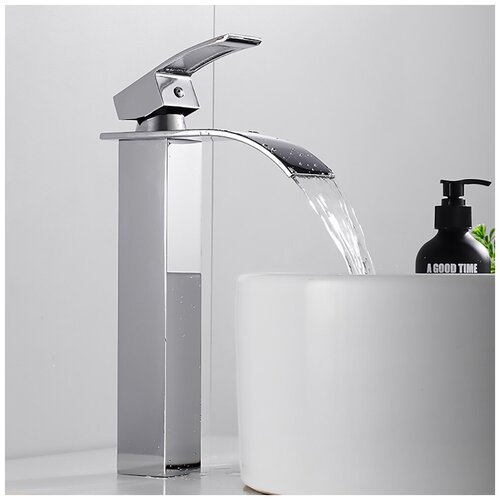 Смеситель для раковины высокий Waterfall Light хром 3070₽