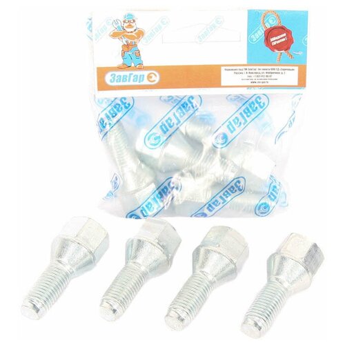 Болт колеса М121522 Largus Lanos ключ 19 цинк к-т 4шт ЗавГар 00356-7526400-009 852₽