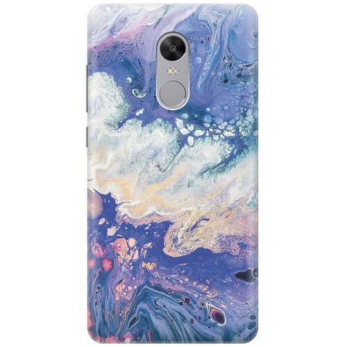 фото Cиликоновый чехол на xiaomi redmi note 4x / сяоми редми ноут 4х с принтом "фиолетовый мрамор" gosso