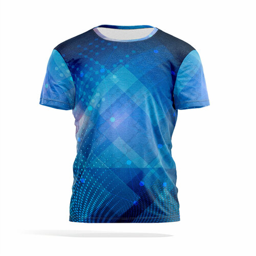 фото Футболка panin brand, размер xs, серый, бирюзовый