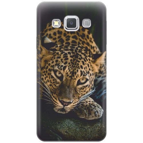 фото Cиликоновый чехол на samsung galaxy a3 / самсунг а3 с принтом "загадочный леопард" gosso