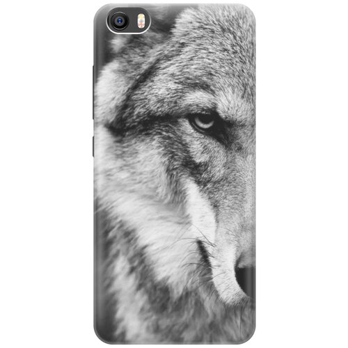 фото Cиликоновый чехол на xiaomi mi 5 / сяоми ми 5 с принтом "спокойный волк" gosso