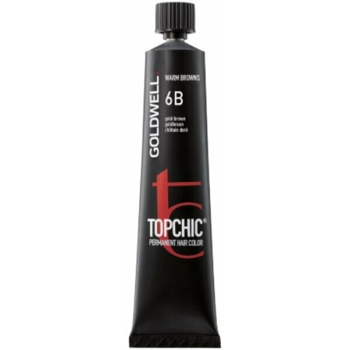 Goldwell Topchic стойкая крем-краска для волос, 6B коричневый золотистый