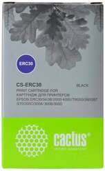 Cactus Расходные материалы ERC30 Картридж ленточный CS-ERC30 черный для Epson ERC 30 34 38 1600000 signs