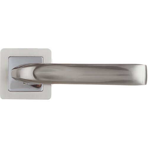 Ручка дверная Punto Saturn квадратная розетка матовый никель/хром