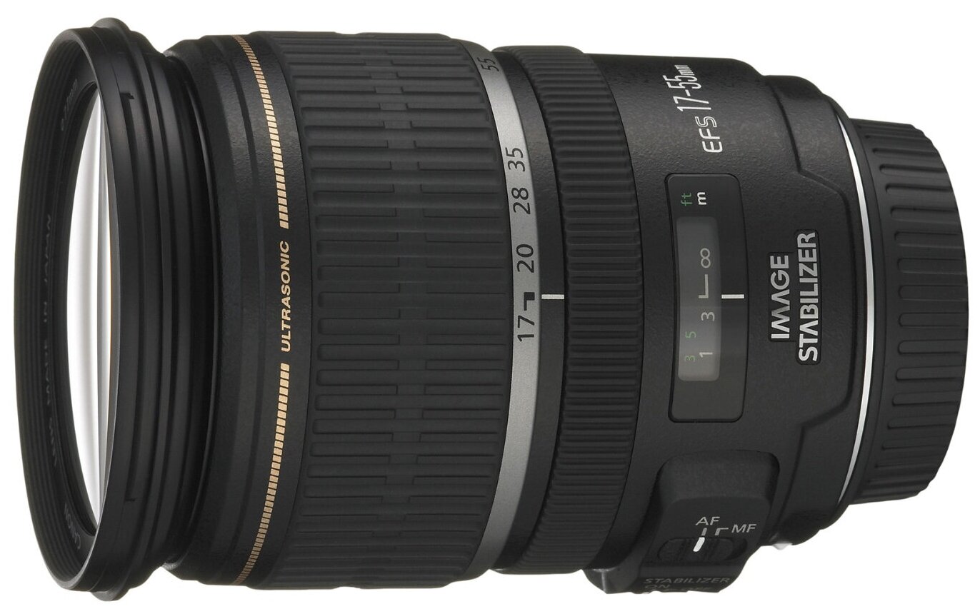 Объектив Canon EF-S 17-55mm f/2.8 IS USM, черный