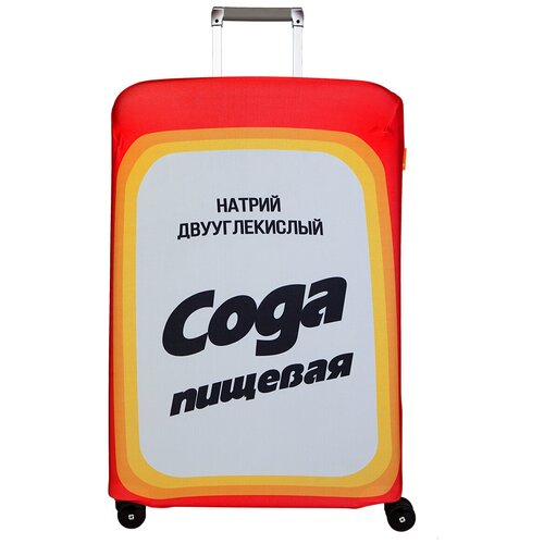 фото Чехол для чемодана routemark, текстиль, полиэстер, размер xl, белый, красный